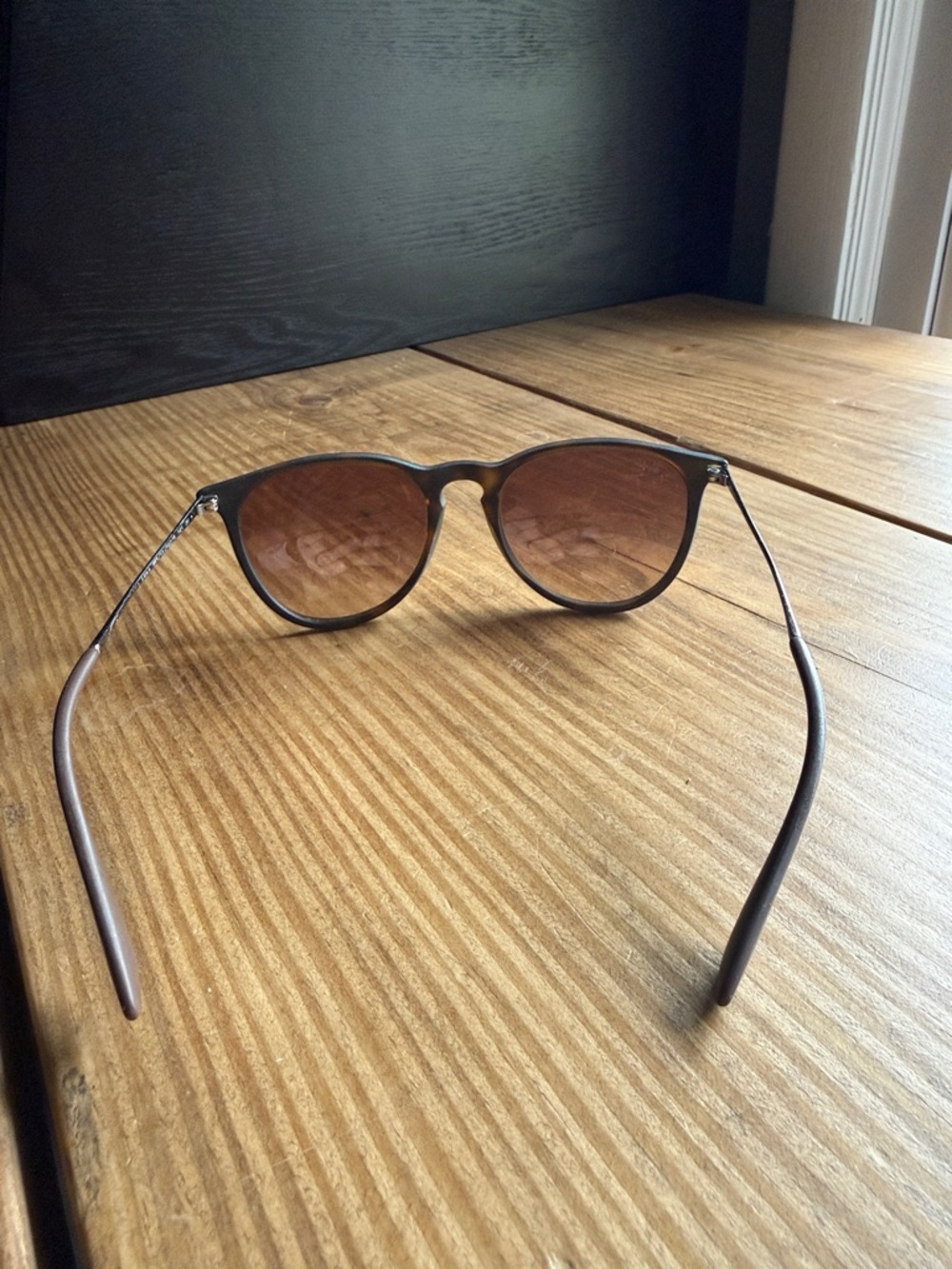 Ray-Ban Black Frame Brown Lens Sunglasses - Picture 6 of 6